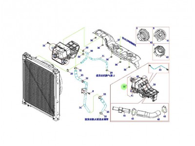 H4130410002A0  副水箱带单向阀总成,Expansion box,济南向前汽车配件有限公司