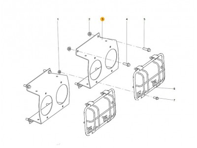 AZ979794000010 尾灯支架,Taillight bracket,济南向前汽车配件有限公司