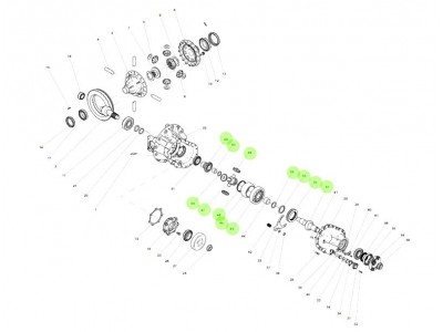 WG7117328010+001 轴间差速器,Inter-axle differential,济南向前汽车配件有限公司