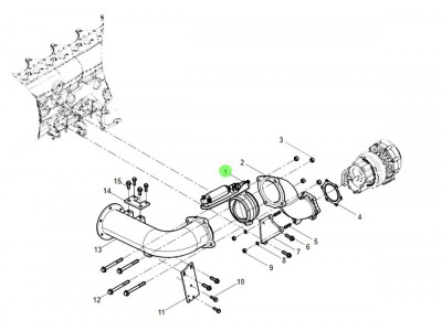 0008排气管制动-WP12-WP13,Exhaust pipe brake,济南向前汽车配件有限公司