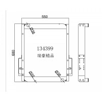 中冷器水箱134399，尺寸550*680