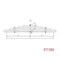 371355 汽車底盤懸架鋼板彈簧總成