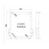 中冷器水箱134465，尺寸680*550