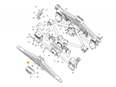 WG9725520289+001 后钢板弹簧第一片,Rear leaf spring piece 1,济南向前汽车配件有限公司