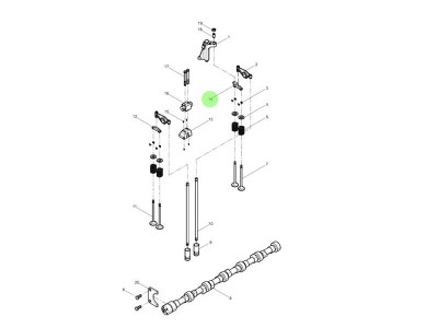 1000495068   EVB气门桥总成,EVB valve bridge assembly,济南向前汽车配件有限公司