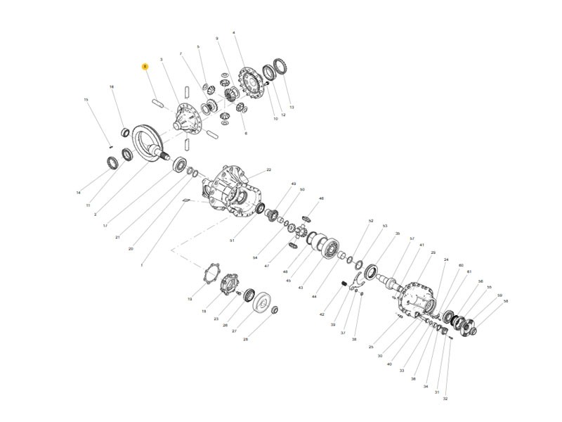 710W35107-0041 差速器行星轮轴,Differential cross shaft,济南向前汽车配件有限公司