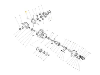 710W35107-0041 差速器行星轮轴,Differential cross shaft,济南向前汽车配件有限公司