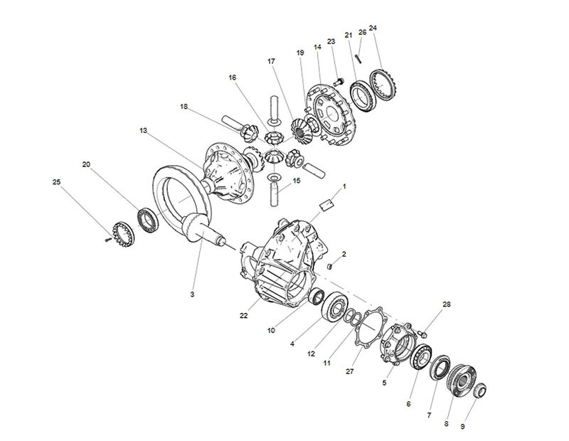 710-35199-6618  被动-主动锥齿轮副,Bevel gear pair,济南向前汽车配件有限公司