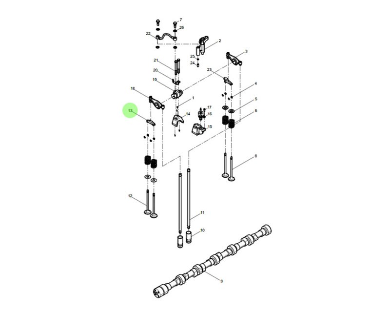 1001243202 气门桥,Valve bridge,济南向前汽车配件有限公司