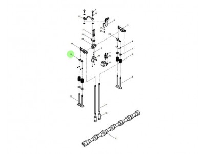 1001243202 气门桥,Valve bridge,济南向前汽车配件有限公司