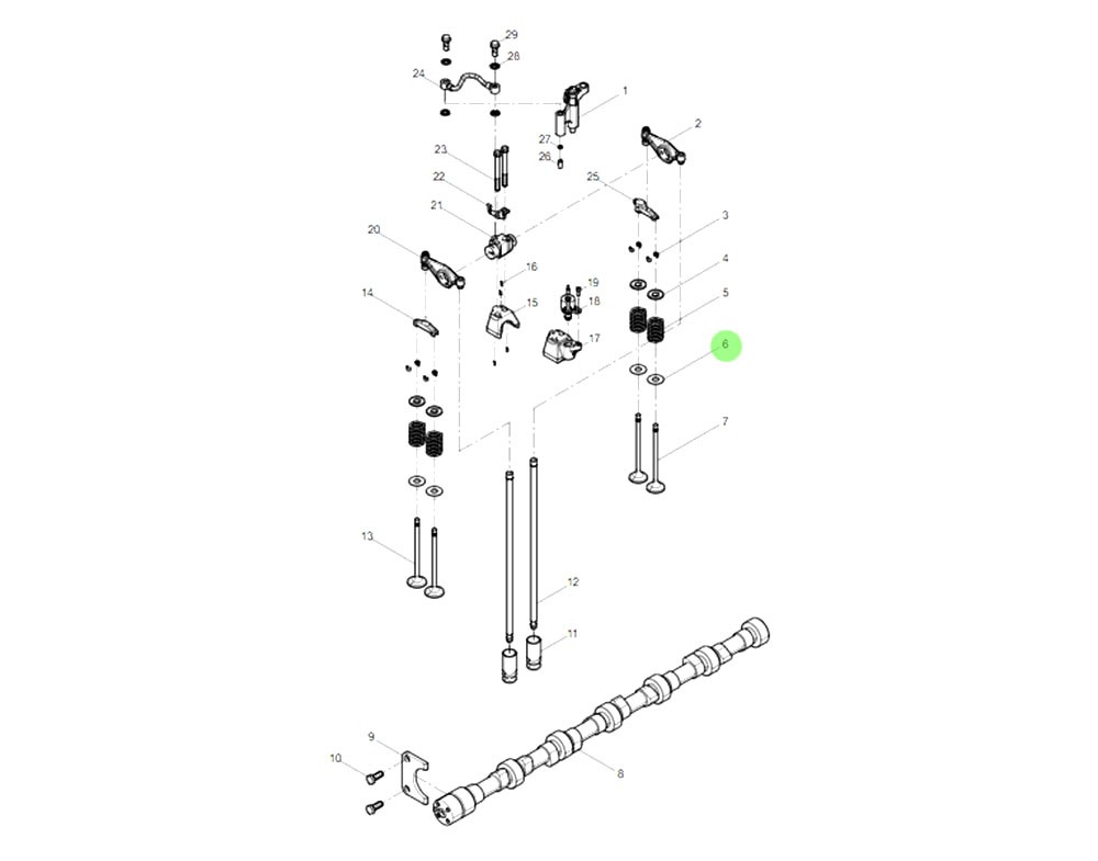 612630050019 气门弹簧下座,Valve spring lower seat,济南向前汽车配件有限公司