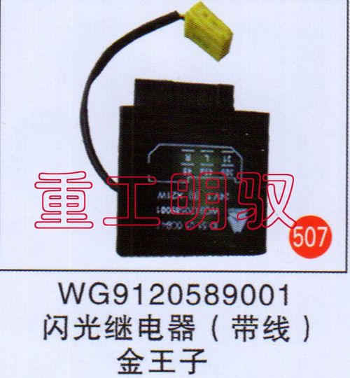 WG9120589001,闪光继电器（带线）金王子,山东陆安明驭汽车零部件有限公司