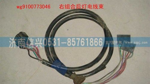 WG9100773046,右组合后灯线束,济南信兴汽车配件贸易有限公司