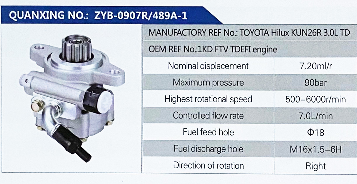 转向助力叶片泵，转向泵/1KD FTV TDEFI engine