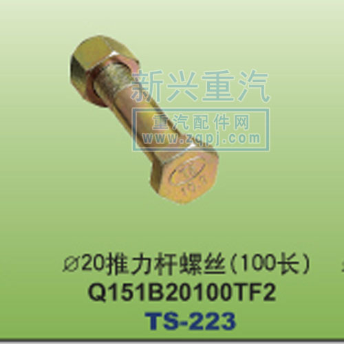 Q151B20100TF,￠20推力杆螺丝100长,晋江新兴螺丝有限公司