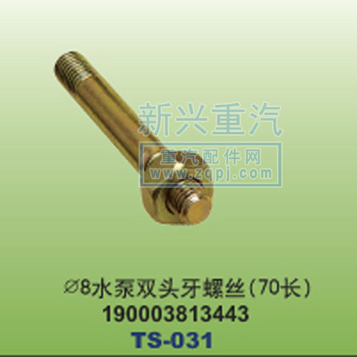 190003813443,￠8水泵双头牙螺丝70长,晋江新兴螺丝有限公司